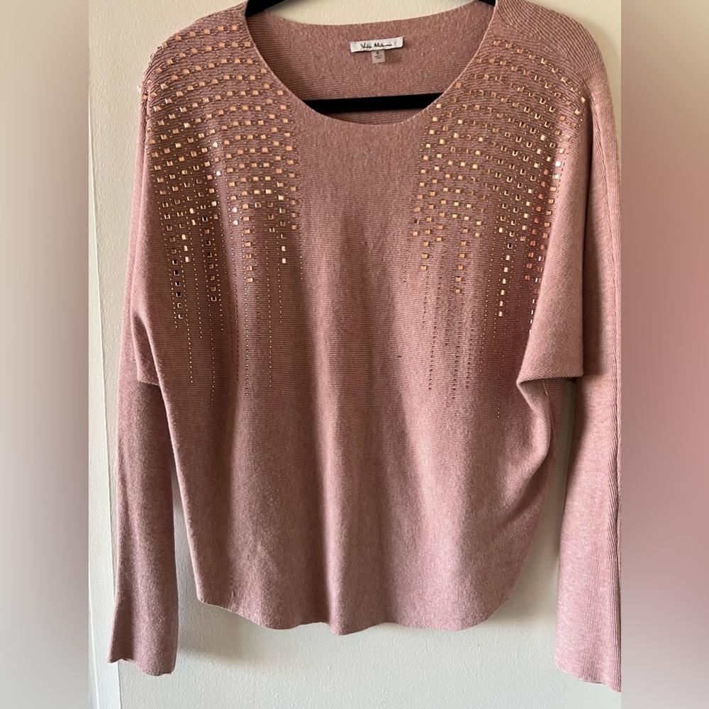 Rose top with rose/gold sequins